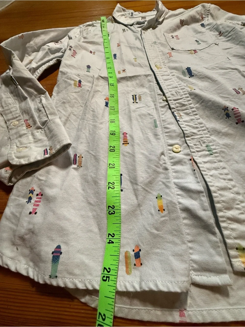 GAP Kids Light Blue Shirt with Skateboard Print Youth XL